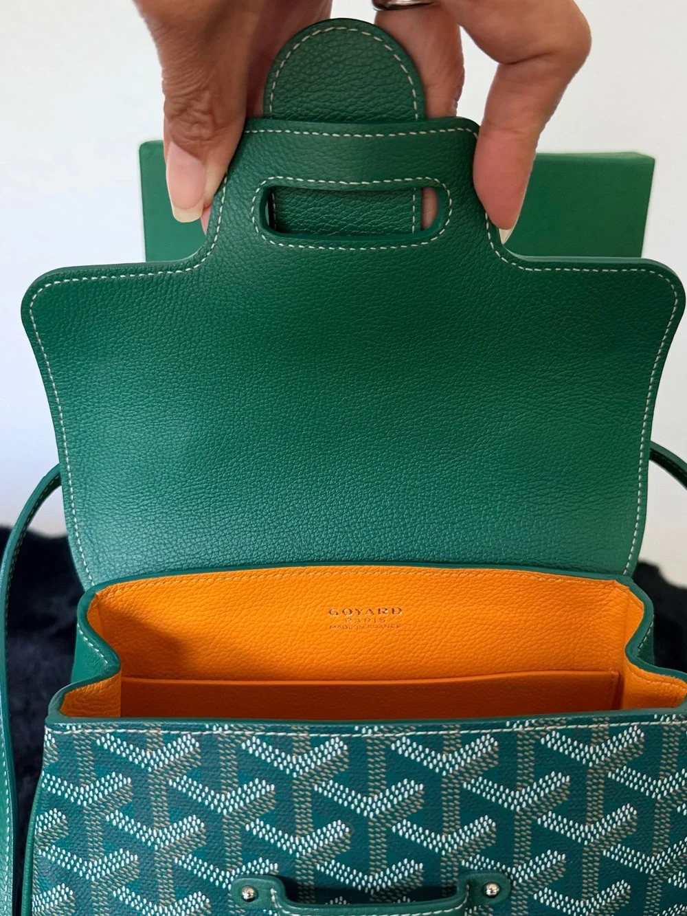 SOLD‼️‼️‼️GOYARD SAÏGON MINI GREEN | ENTRUPY + FULL SET